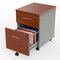 Linea Italia Metal Mobile File Cabinet, 17 inW x 20 inD x 24 inH, Cherry Laminate ZUC106 - alternate 3